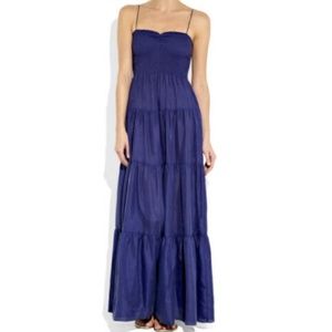 REBECCA TAYLOR 2011 SILK TIERED MAXI DRESS